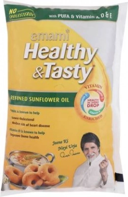 Emami Healthy and Tasty Sunflower Oil 1 Litre pouch order online