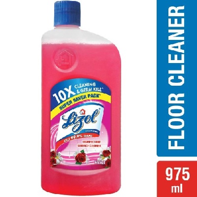 Lizol Disinfectant Surface Floor Cleaner Liquid rose flavor 975ml