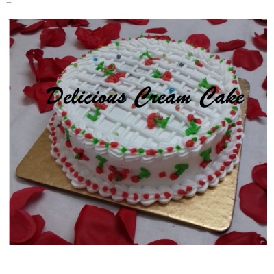 Home made Delicious Cream Cake 1 Pound Best Quality Guaranteed